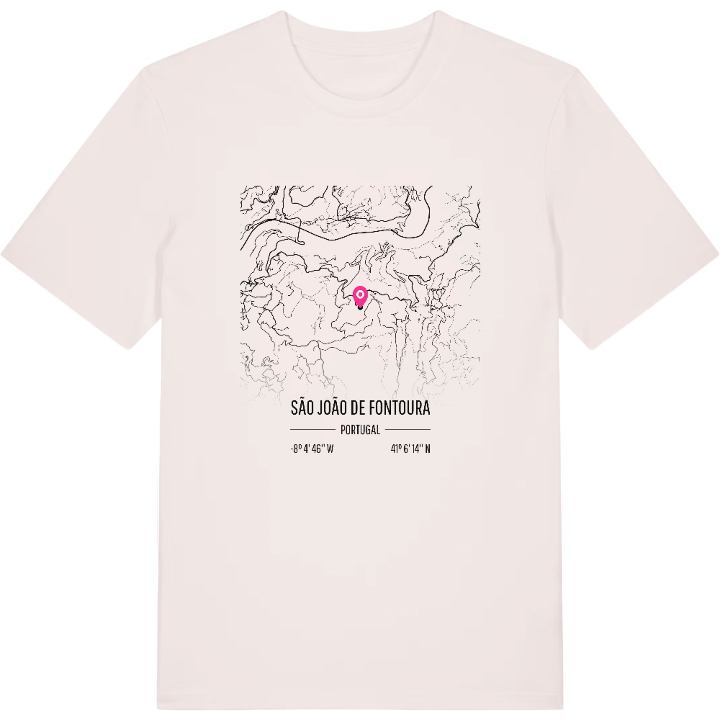 São João de Fontoura karta t-shirt – t-shirt från PinShirt