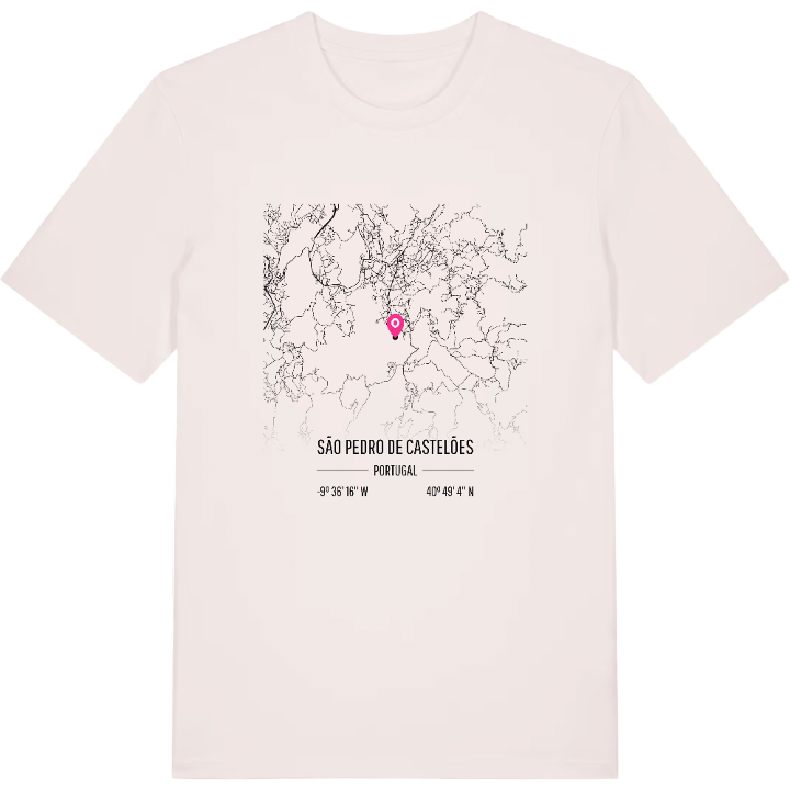 São Pedro de Castelões karta t-shirt – t-shirt från PinShirt