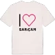 Jag älskar Sarıçam t-shirt stort tryck