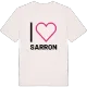 Jag älskar Sarron t-shirt stort tryck