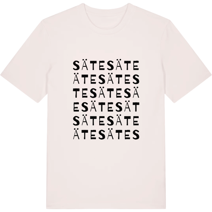 Säte ordlek t-shirt – t-shirt från PinShirt