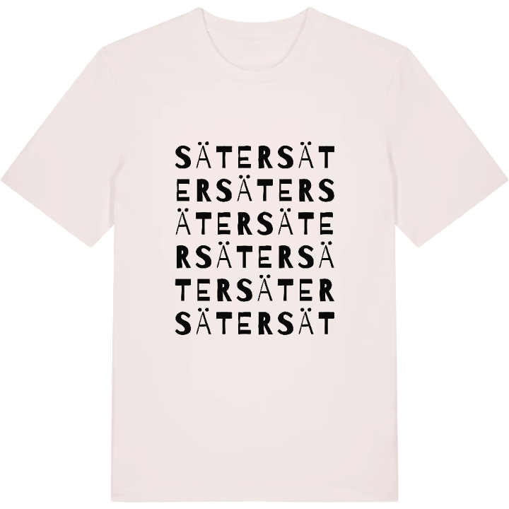 Säter ordlek t-shirt – t-shirt från PinShirt