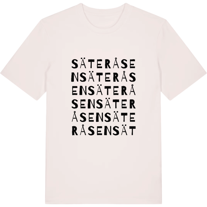 Säteråsen ordlek t-shirt – t-shirt från PinShirt