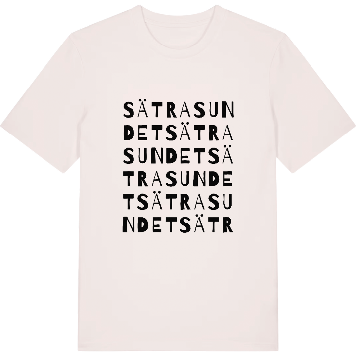 Sätrasundet ordlek t-shirt – t-shirt från PinShirt