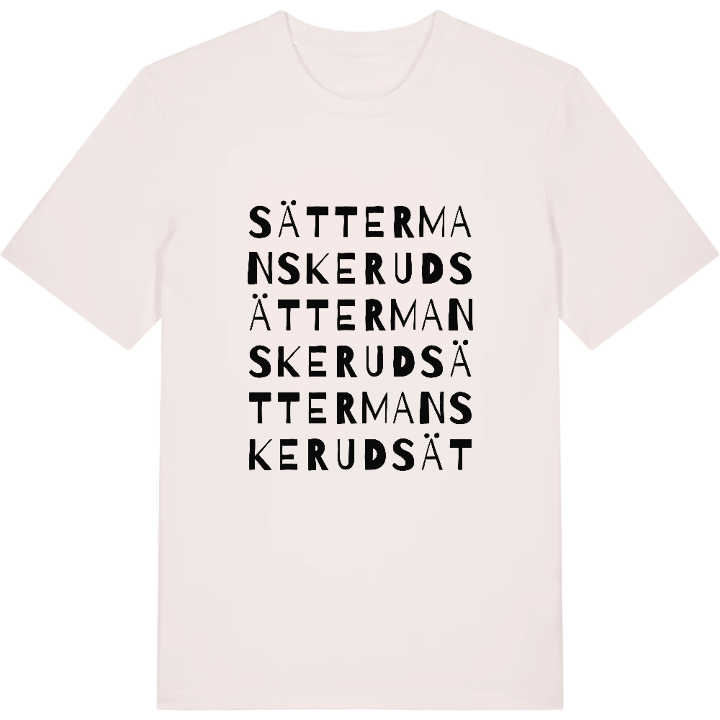 Sättermanskerud ordlek t-shirt – t-shirt från PinShirt