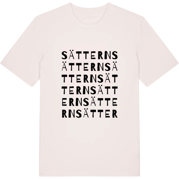 Sättern ordlek t-shirt – t-shirt från PinShirt