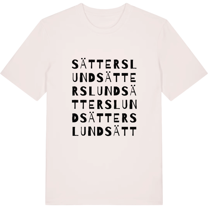 Sätterslund ordlek t-shirt – t-shirt från PinShirt