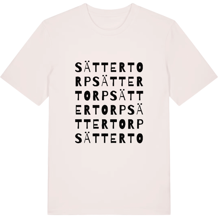 Sättertorp ordlek t-shirt – t-shirt från PinShirt