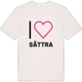 Jag älskar Sättra t-shirt stort tryck