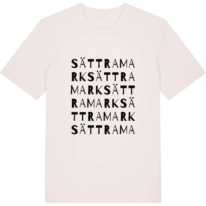 Sättramark ordlek t-shirt – t-shirt från PinShirt