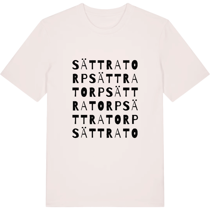 Sättratorp ordlek t-shirt – t-shirt från PinShirt