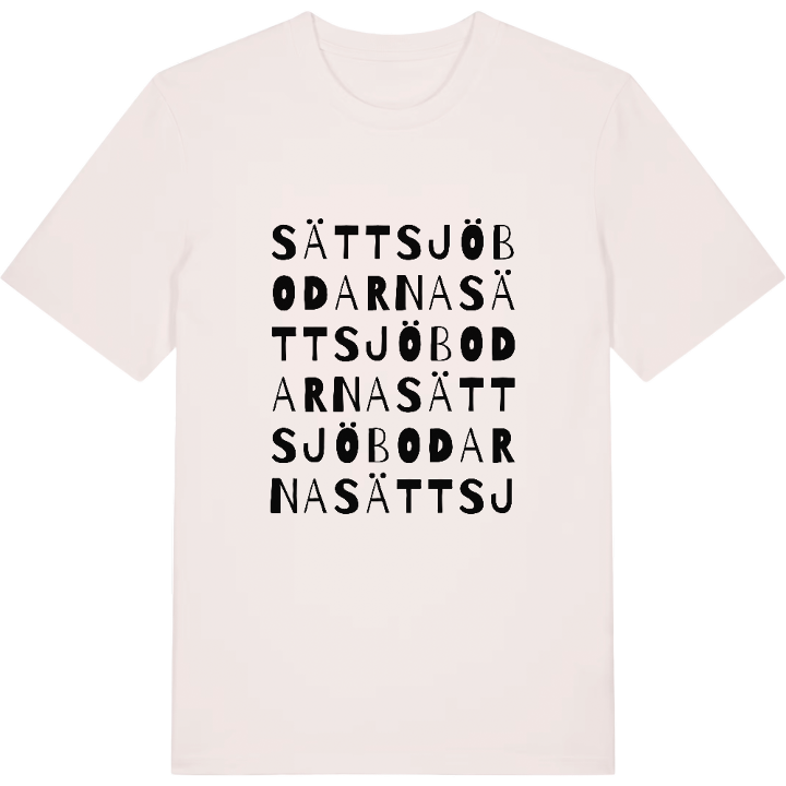 Sättsjöbodarna ordlek t-shirt – t-shirt från PinShirt