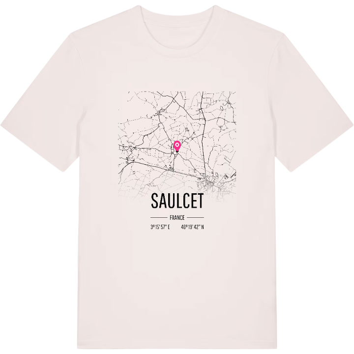 Saulcet karta t-shirt – t-shirt från PinShirt