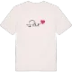Säv hjärta t-shirt