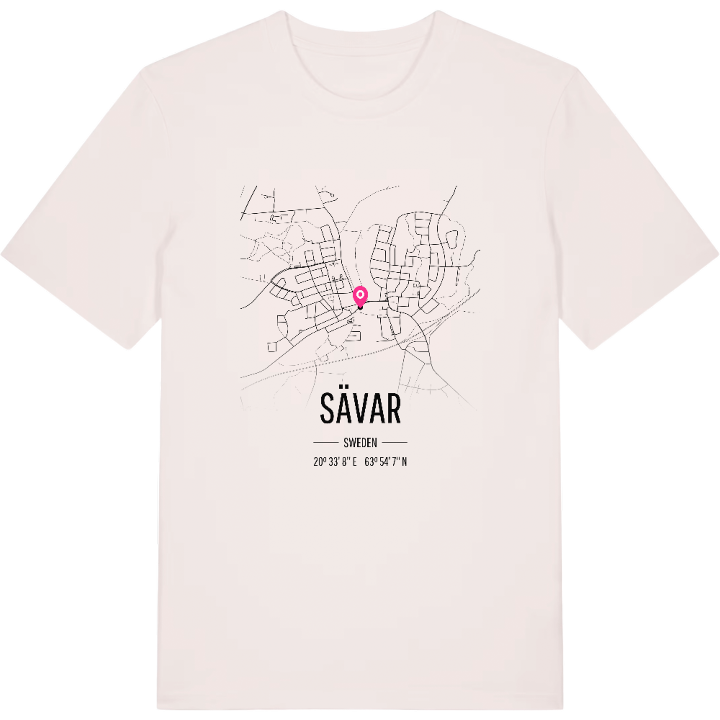 Sävar karta t-shirt – t-shirt från PinShirt