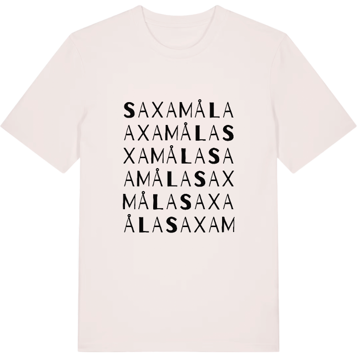 Saxamåla ordlek t-shirt – t-shirt från PinShirt