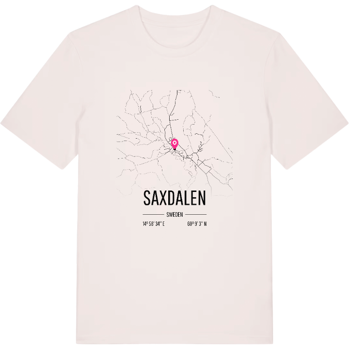 Saxdalen karta t-shirt – t-shirt från PinShirt