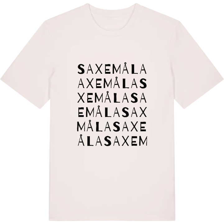 Saxemåla ordlek t-shirt – t-shirt från PinShirt