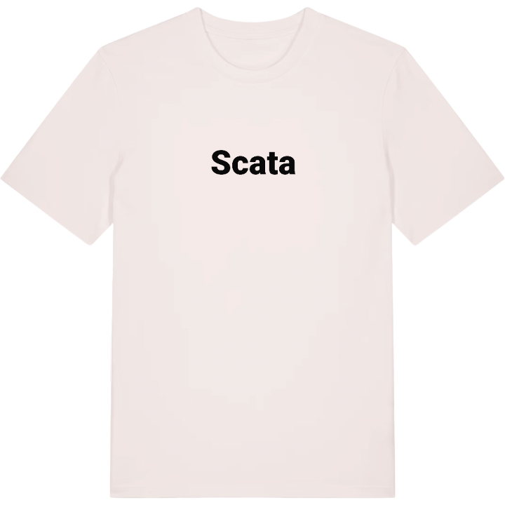 Scata fetstil t-shirt – t-shirt från PinShirt