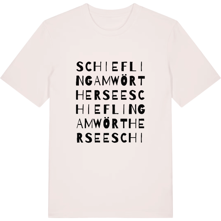 Schiefling am Wörthersee ordlek t-shirt – t-shirt från PinShirt