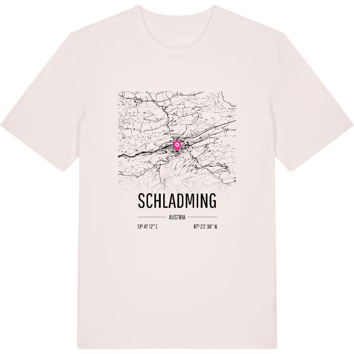 Schladming karta t-shirt – t-shirt från PinShirt