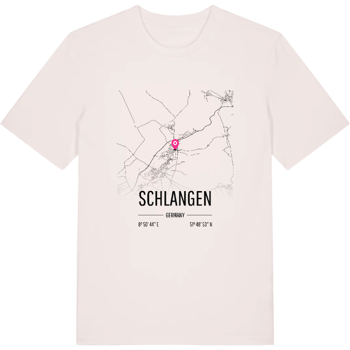 Schlangen karta t-shirt – t-shirt från PinShirt