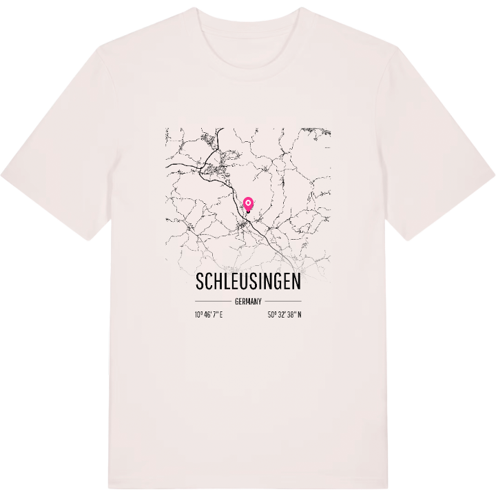Schleusingen karta t-shirt – t-shirt från PinShirt