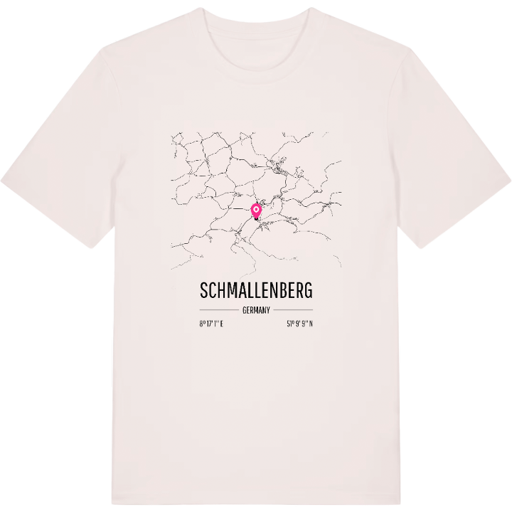 Schmallenberg karta t-shirt – t-shirt från PinShirt
