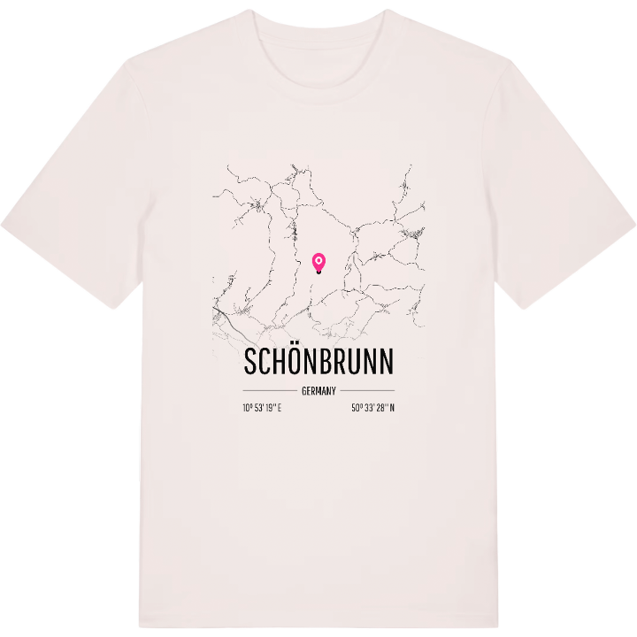 Schönbrunn karta t-shirt – t-shirt från PinShirt