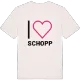 Jag älskar Schopp t-shirt stort tryck