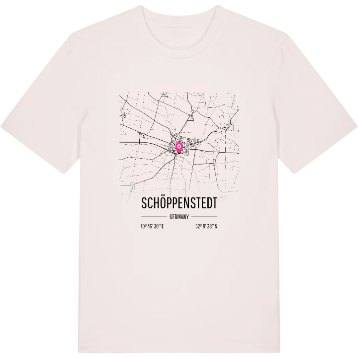 Schöppenstedt karta t-shirt – t-shirt från PinShirt