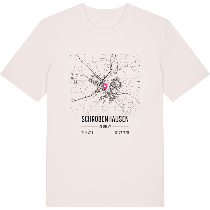 Schrobenhausen karta t-shirt – t-shirt från PinShirt
