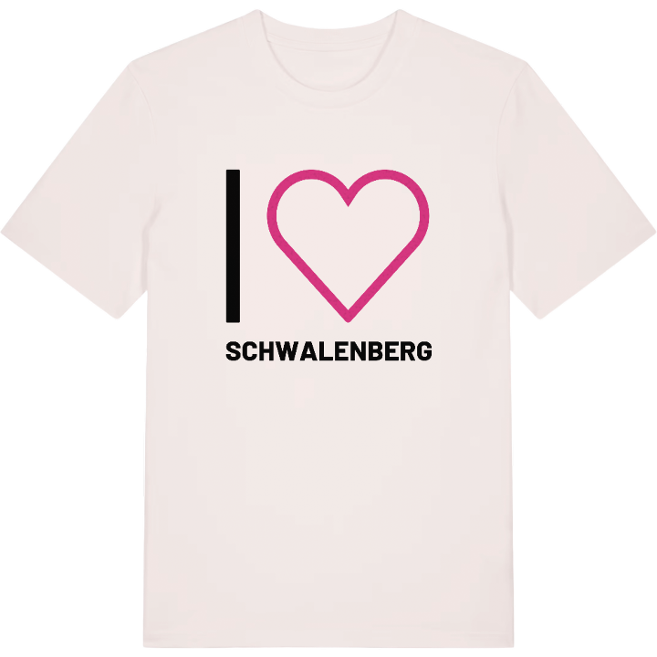 Jag älskar Schwalenberg t-shirt stort tryck – t-shirt från PinShirt