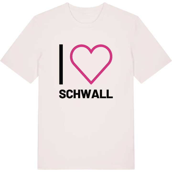 Jag älskar Schwall t-shirt stort tryck – t-shirt från PinShirt