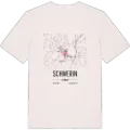 Schwerin karta t-shirt
