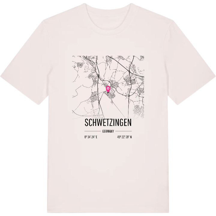 Schwetzingen karta t-shirt – t-shirt från PinShirt