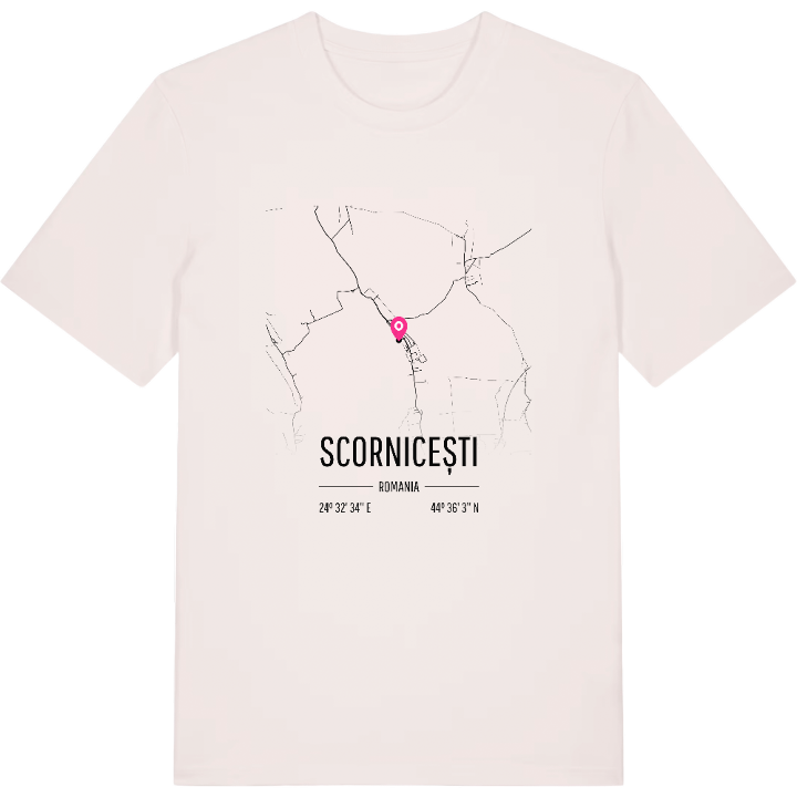 Scornicești karta t-shirt – t-shirt från PinShirt