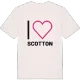 Jag älskar Scotton t-shirt stort tryck