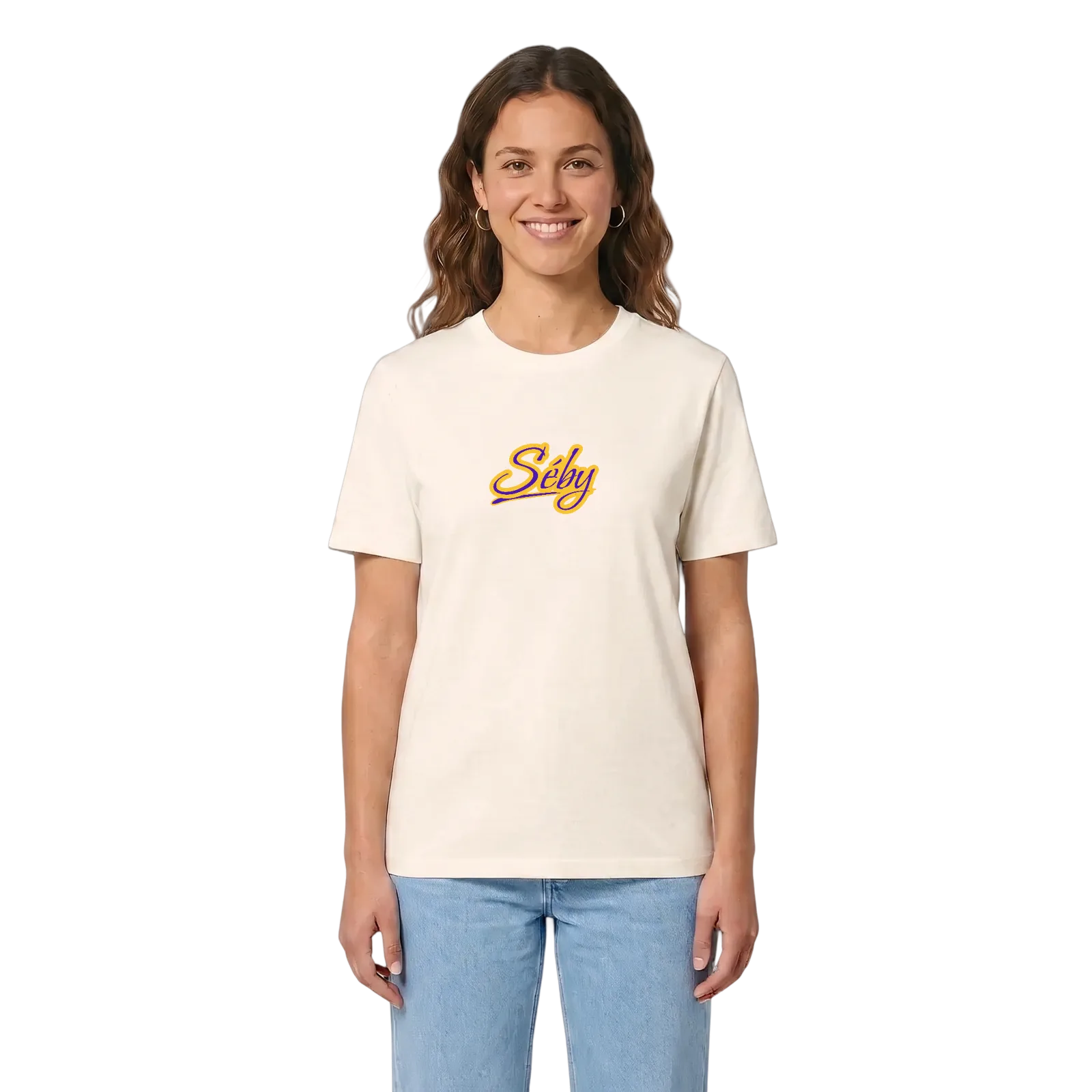 Séby baseball t-shirt – Vintage White, i miljö