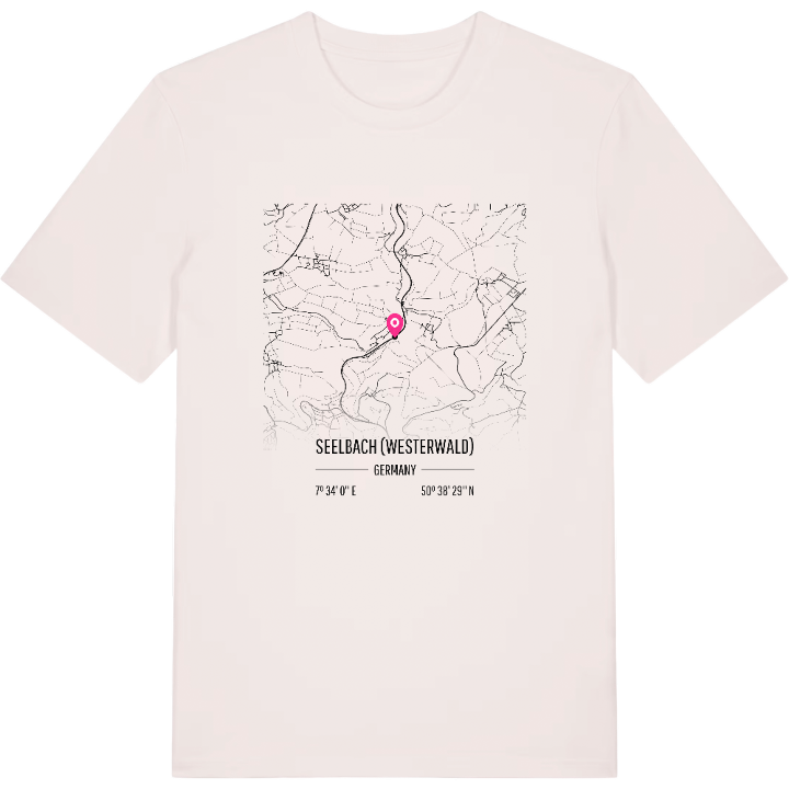 Seelbach (Westerwald) karta t-shirt – t-shirt från PinShirt