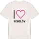 Jag älskar Segelöv t-shirt stort tryck