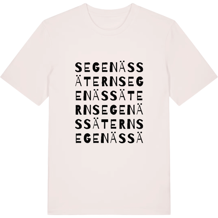 Segenässätern ordlek t-shirt – t-shirt från PinShirt