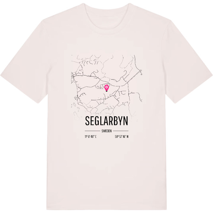 Seglarbyn karta t-shirt – t-shirt från PinShirt