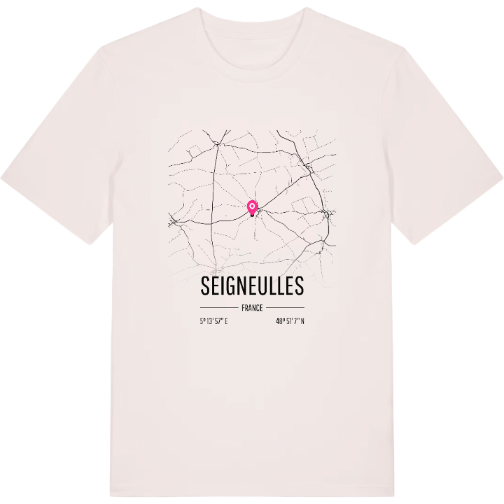 Seigneulles karta t-shirt – t-shirt från PinShirt