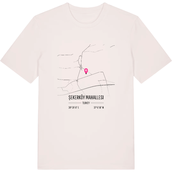 Şekerköy Mahallesi karta t-shirt – t-shirt från PinShirt