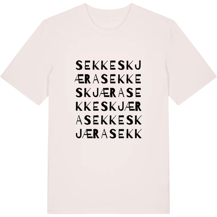 Sekkeskjæra ordlek t-shirt – t-shirt från PinShirt