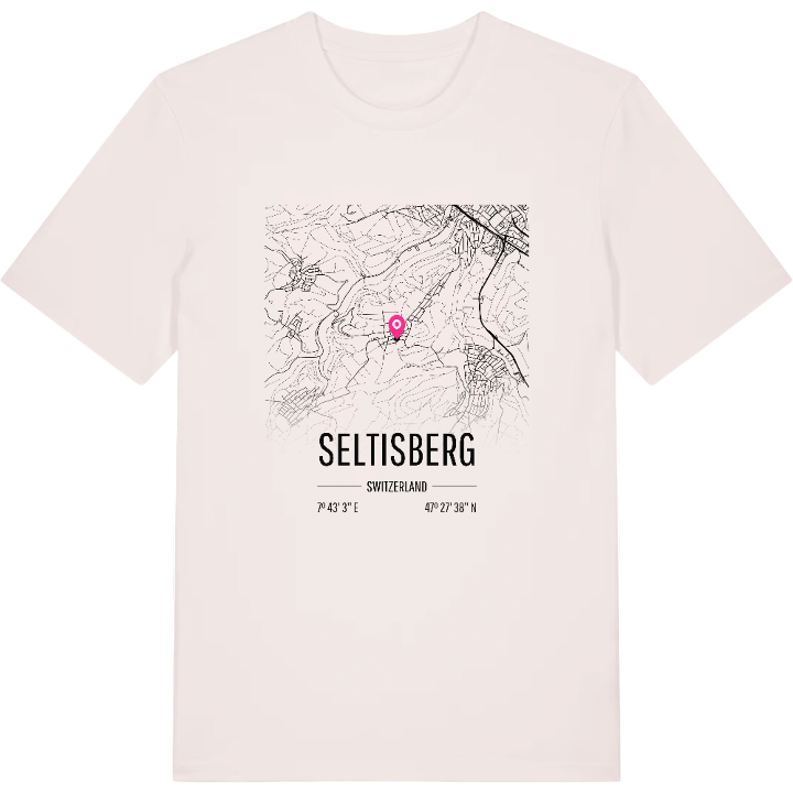 Seltisberg karta t-shirt – t-shirt från PinShirt