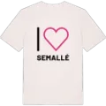 Jag älskar Semallé t-shirt stort tryck