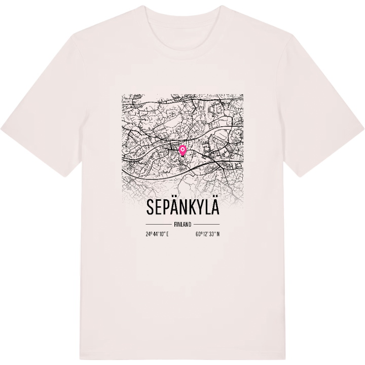 Sepänkylä karta t-shirt – t-shirt från PinShirt