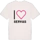 Jag älskar Servas t-shirt stort tryck